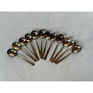 Vintage WM A. Rogers Oneida Silver Soup/Dessert Spoon Lot of 12